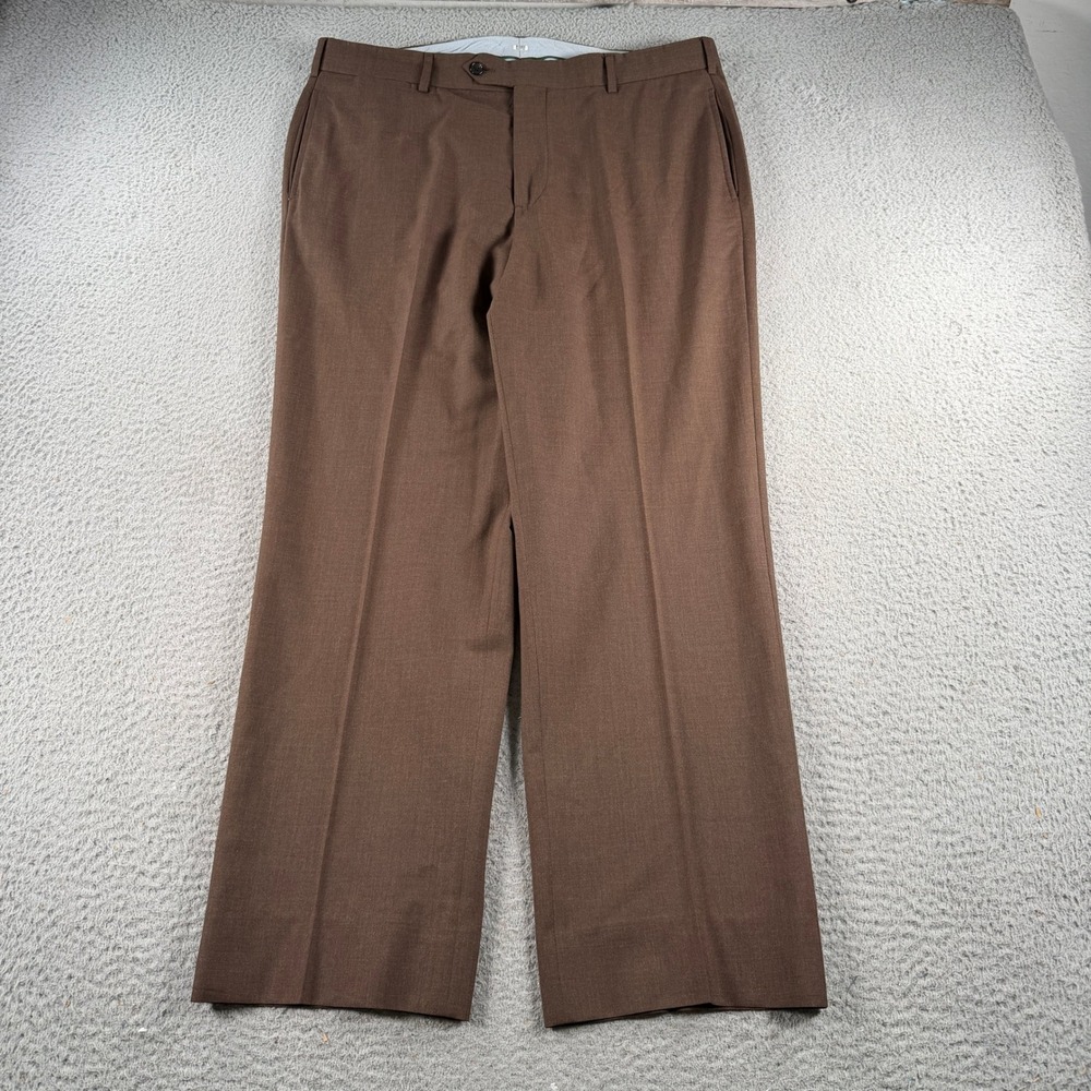 Brooks Brothers Country Club Dress Pants Mens 36x29 Brown Wool Madison USA
